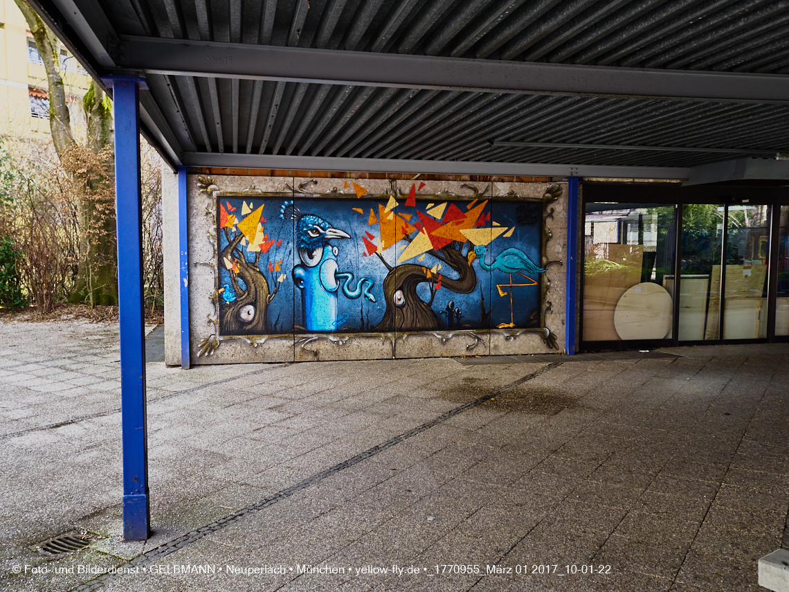 01.03.2017 - die Abrissbaustelle Quiddezentrum in Neuperlach